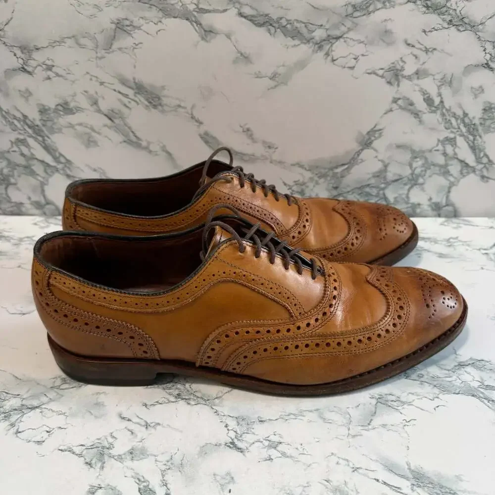 Allen Edmonds Men 11D Mcallister Wingtip Oxford Dress Shoe Business Casual Brown